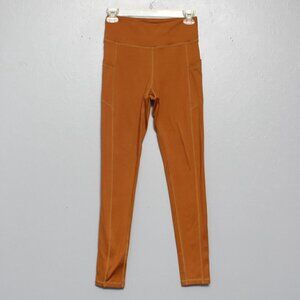 Wolven turmeric pocket high waist full length leggings